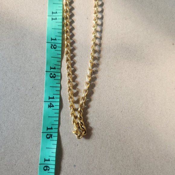 30" Gold Tone Chain Necklace Simple Style Artisan NWT Tony Alexander Jewelry - Picture 3 of 3